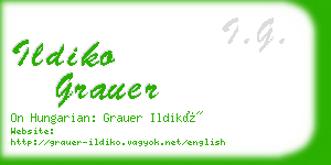 ildiko grauer business card
